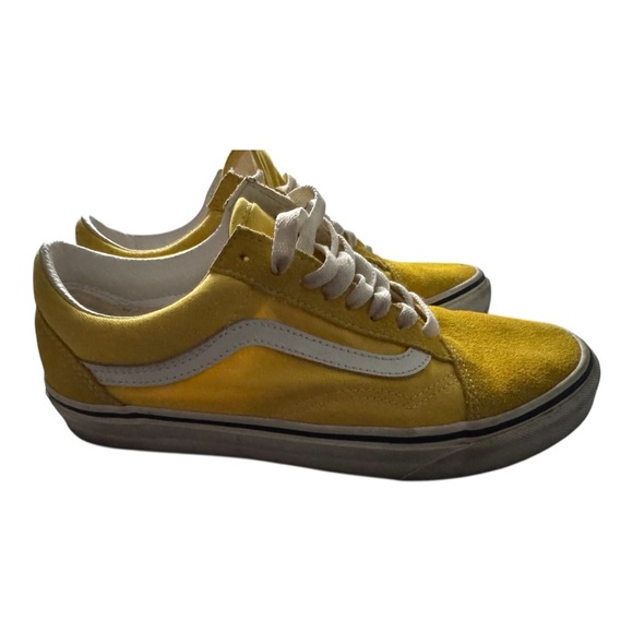 Vans Yellow and White Women's Sneakers - Picture 5 of 7
